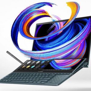 لپ تاپ ایسوس i7+16G+ssd1t+RTX3060-6G مدل Zenbook Pro Duo 15 OLED